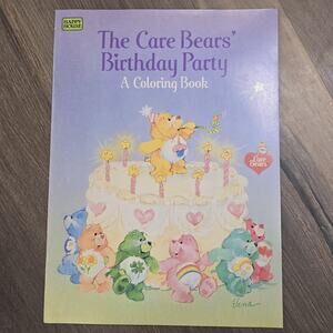 1984 The Care Bears Birthday Party Vintage Coloring Book Pizza Hut Unused